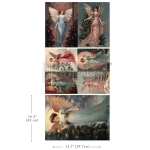 Redesign Decoupage Fiber papier Wings of Winter A3 zestaw