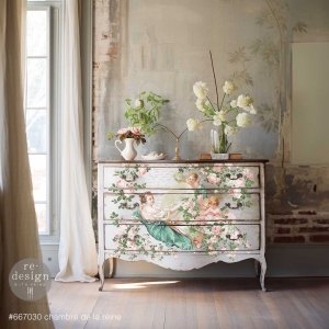 Chambre De La Reine Redesign with Prima – luksusowy transfer do mebli DIY